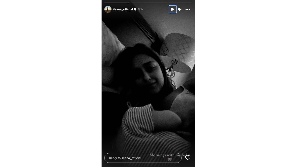 New Mommy Ileana D’Cruz Shares Glimpse Of Her Mornings With Her Baby Boy