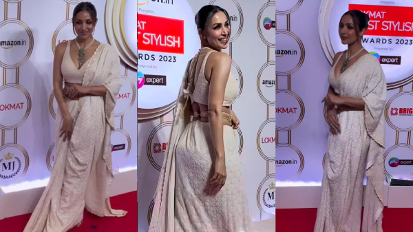 Malaika Arora Turns Up The Heat In Saree With Daring Blouse Malaika Arora Turns Up The Heat In Saree With Daring Blouse