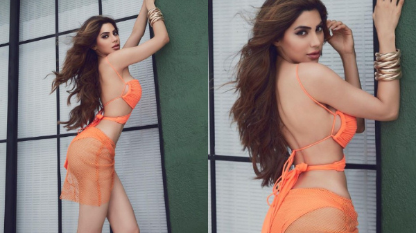 Nikki Tamboli Raises Heat In A Racy Orange Bikini Nikki Tamboli Raises Heat In A Racy Orange Bikini