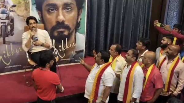Siddharth Forced To Leave Press Conference Angry Protestors