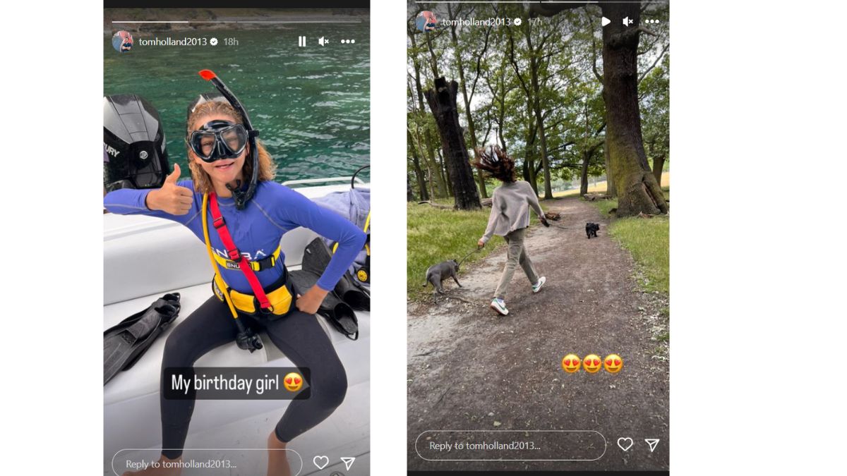 Tom Holland Shares Goofy Pics Of GF Zendaya To Wish Her On 27th Birthday