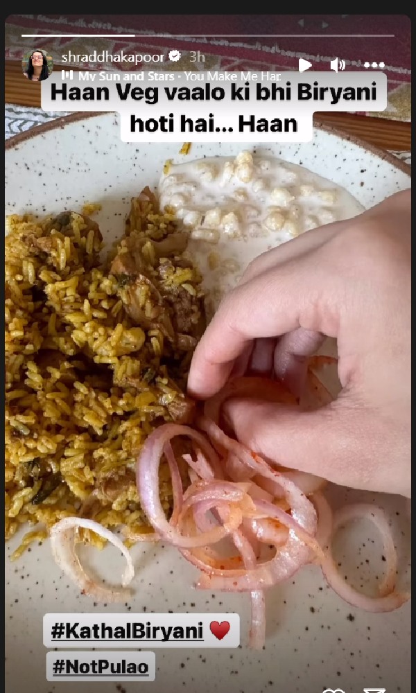 Shraddha Kapoor Comes With A Special Hack For Veg Biryani Shraddha Kapoor Comes With A Special Hack For Veg Biryani