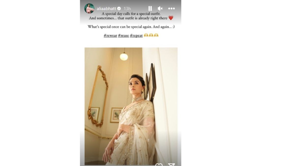 Alia Bhatt Reveals Why She Rewore Her Wedding Saree For The National Film Awards Ceremony