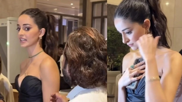Ananya Panday Gets Uncomforrtable As Fan Touches Her