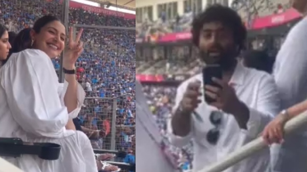 Anushka Sharma-Arijit Singh Steal The Show At IndvsPak Match Anushka Sharma-Arijit Singh Steal The Show At IndvsPak Match