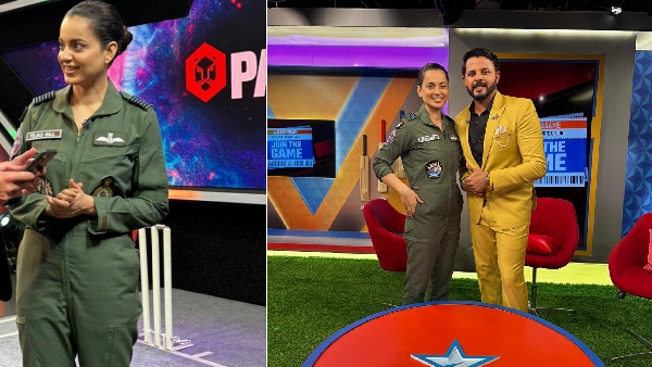 India Vs Afghanistan:Tejas Star Kangana Ranaut Visits Mumbai Air Force Uniform-VIRAL VIDEO