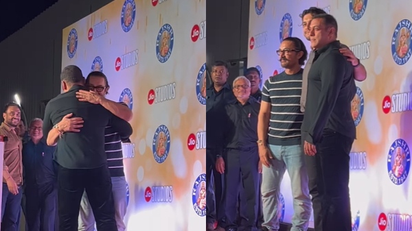 Aamir-Salman Share A Warm Hug At Dono Screening; Fans React