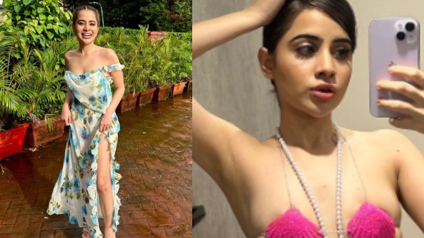 Urfi Javed Goes TOPLESS, Covers B**bs With Seashells Urfi Javed Goes TOPLESS, Covers B**bs With Seashells