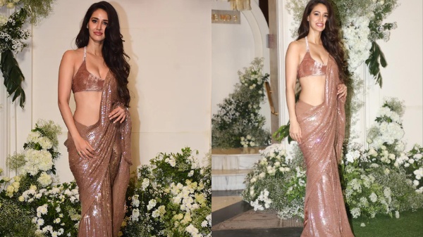 Disha Patani Goes Bold In Sequin Saree & Blouse At MM’s Bash Disha Patani Goes Bold In Sequin Saree & Blouse At MM’s Bash