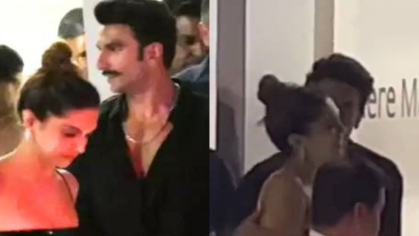 Ranveer Singh Kisses Deepika Padukone