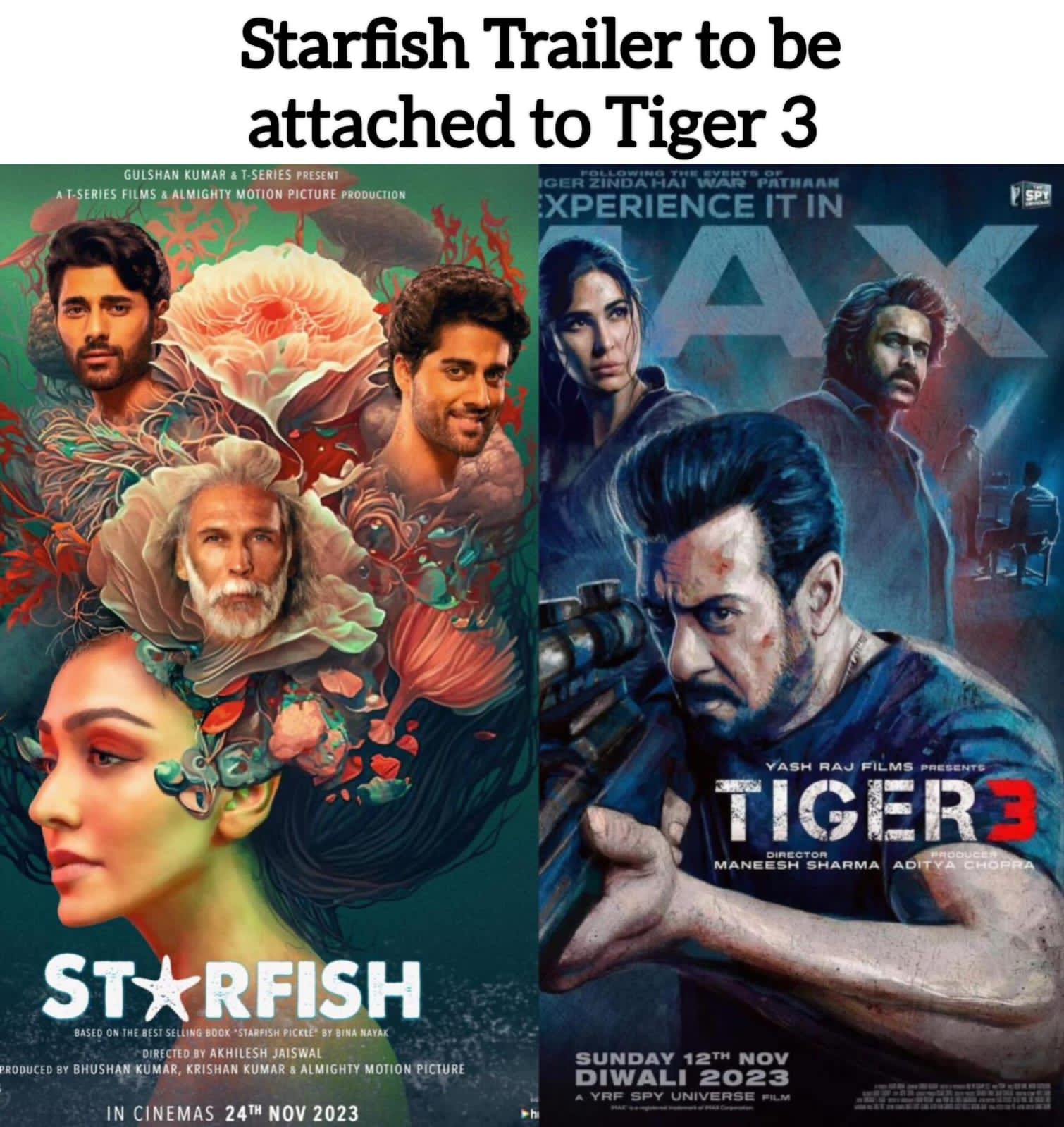 Excitement Builds as Starfish Trailer Premieres Early with Salman Khan's Tiger 3!