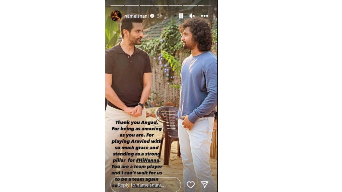 Telugu Actor Nani Extends Heartfelt Appreciation To Hi Nanna Co-star Angad Bedi