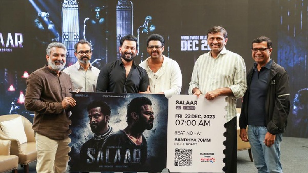 S. S. Rajamouli Joins The Salaar Saga! Buys The First Ticket Of Salaar: Part 1 – Ceasefire! S. S. Rajamouli Joins The Salaar Saga! Buys The First Ticket Of Salaar: Part 1 – Ceasefire!