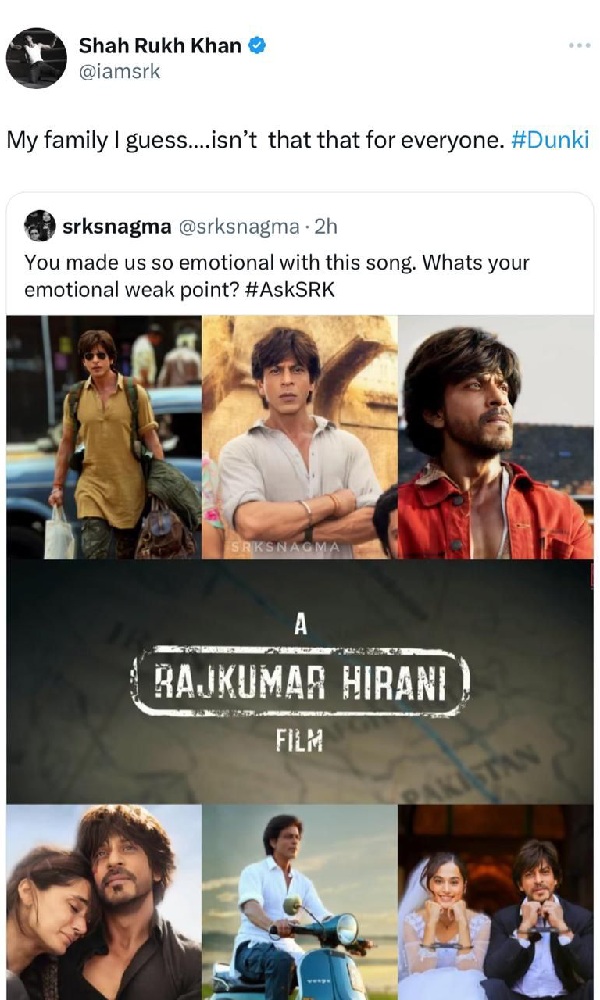 Dunki , Shah Rukh Khan