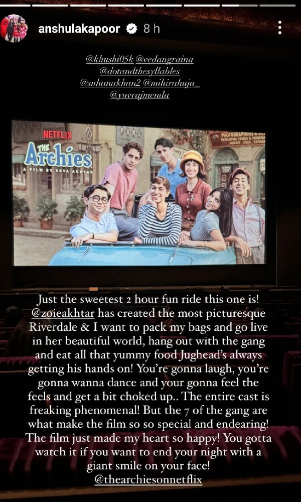 Anshula Reviews Suhana, Khushi & Agastya’s The Archies