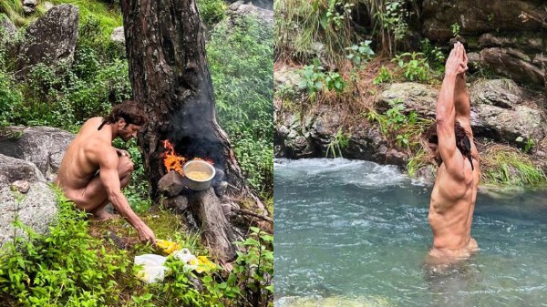 Vidyut Jammwal Goes N*de As He Enjoys Wilderness