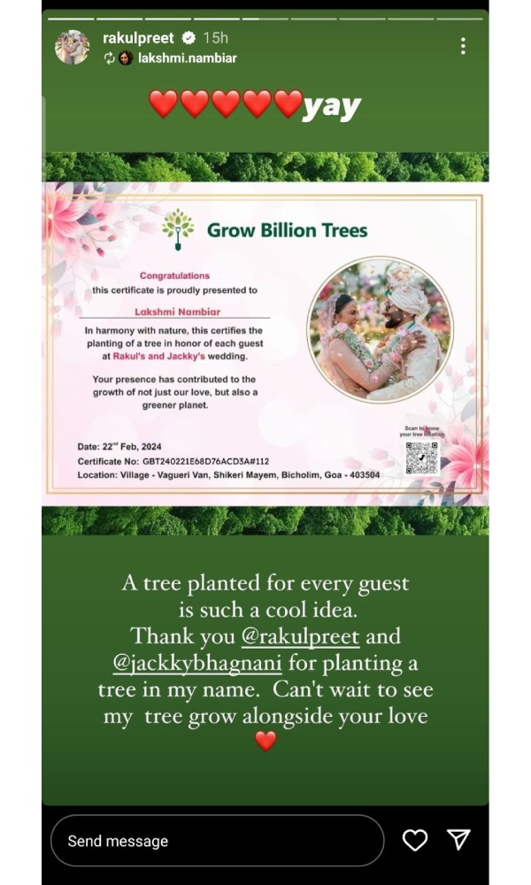 Rakul amp amp Jackky Bhagnani s Eco-Friendly Initiative Rakul amp amp Jackky Bhagnani s Eco-Friendly Initiative