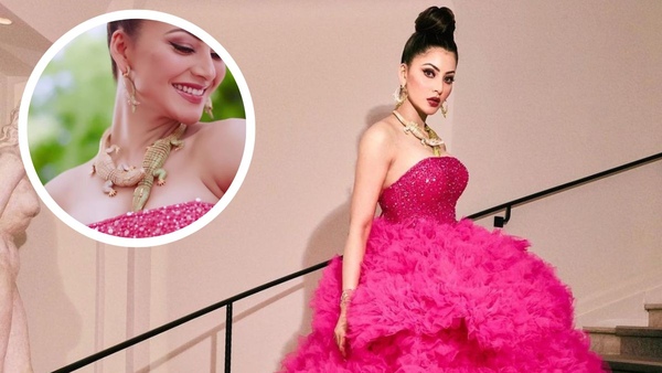 Cannes When Urvashi Rautela Wore Crocodile Necklace Cannes When Urvashi Rautela Wore Crocodile Necklace