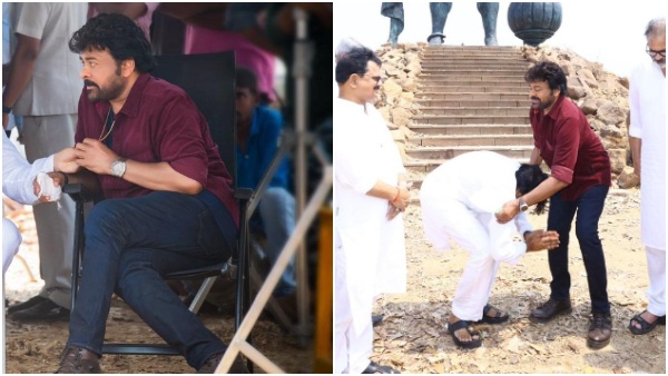 Vishwambhara Shoot Chiranjeevi Look Leaked Vishwambhara Shoot Chiranjeevi Look Leaked