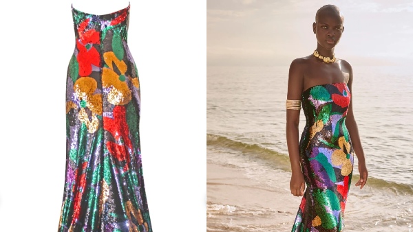 Janhvi Kapoor Wears A Naeem Khan Gown Janhvi Kapoor Wears A Naeem Khan Gown