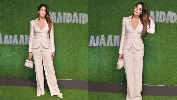 Janhvi Kapoor Shows Up In An Emporio Armani Suit Janhvi Kapoor Shows Up In An Emporio Armani Suit