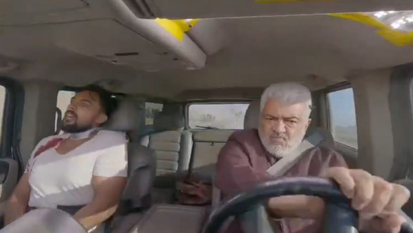 VidaaMuyarchi Update BTS Video of Ajith s Car Stunt Emerges