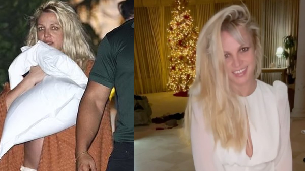 Britney Spears Leaves Hotel Topless amp amp Barefoot