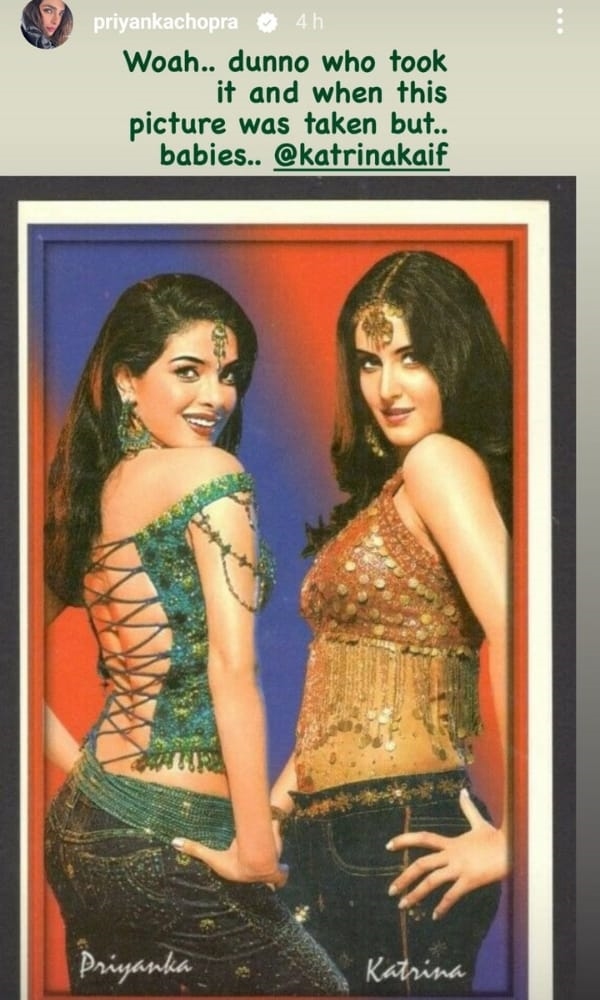 Priyanka throwback pic with Katrina