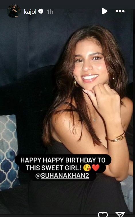 Bollywood Updates: Kajol's Birthday Wish For SRK's Daughter Suhana Khan
