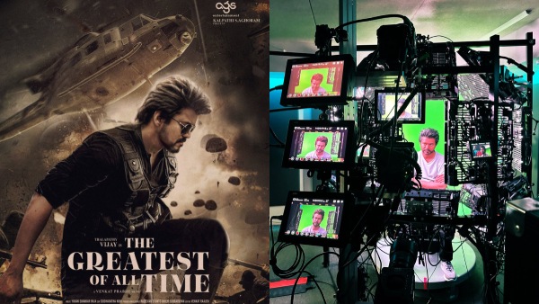 In the first look poster the actor was introduced in his identical two avatars in the uniform of a fighter jet pilot except for the hairstyle The tagline read Light can devour the darkness but darkness cannot consume the light