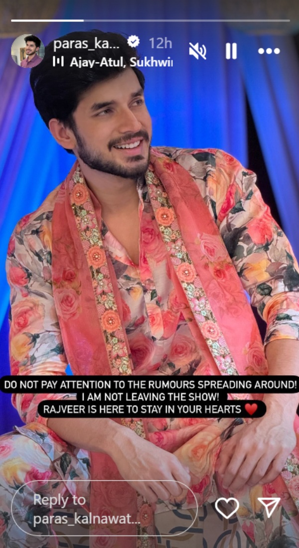 Paras Kalnawat On Kundali Bhagya Exit