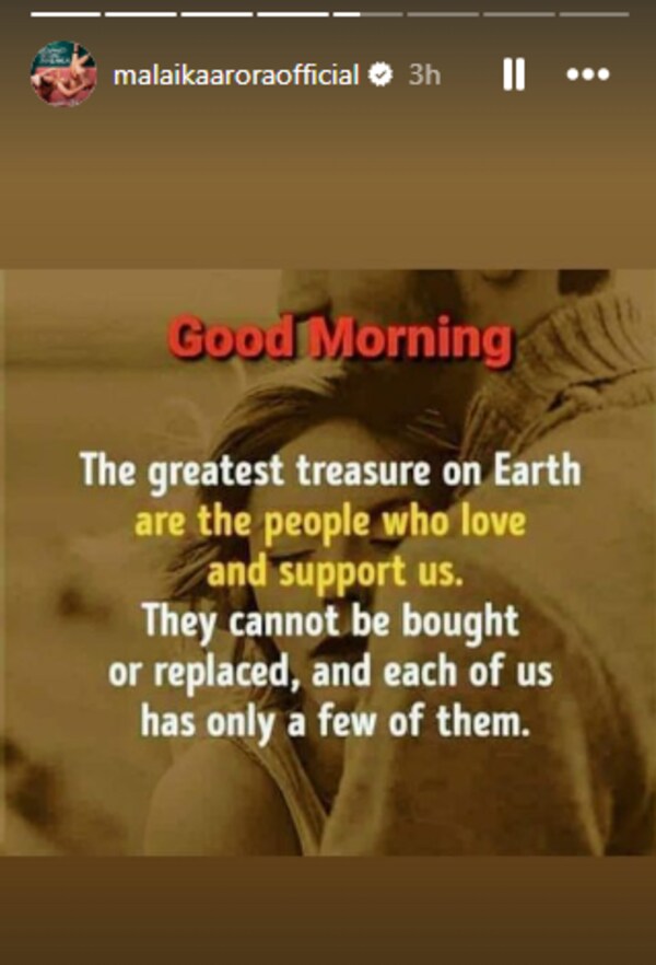 Malaika Arora Posts A Cryptic Message Amid Break Up Rumors