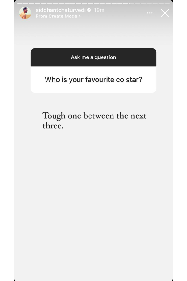 Siddhant Chaturvedi Confirms That He Has Three Films