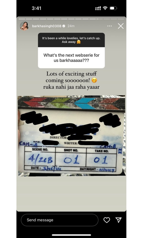 Barkha Singh Teases New Projects