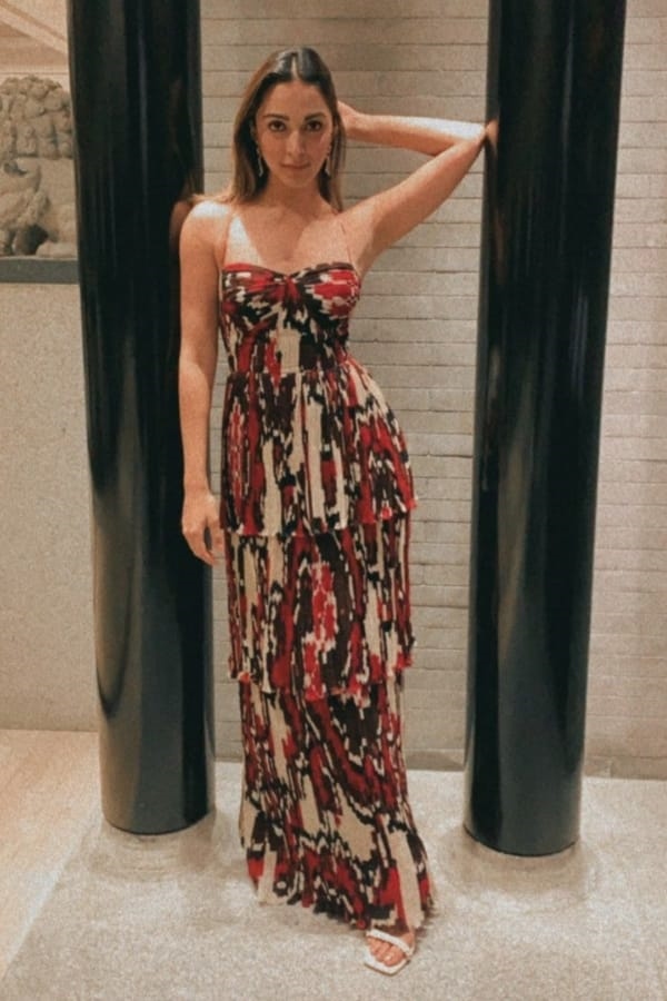 Kiara Advani chiffon maxi dress Kiara Advani chiffon maxi dress