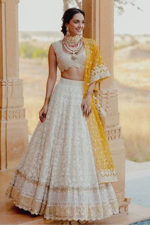 Kiara Advani chikankari lehenga design