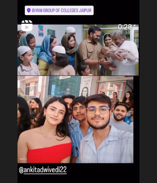 Ankita Dwivedi Visits College For Promotion Of Hamare Baarah Ankita Dwivedi Visits College For Promotion Of Hamare Baarah