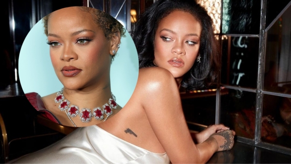 Popstar Rihanna Stuns In Ruby Choker From This Designer Popstar Rihanna Stuns In Ruby Choker From This Designer