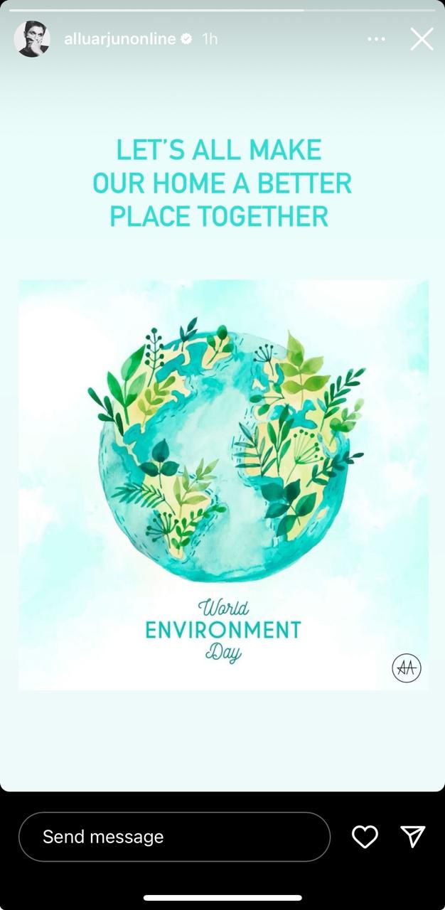 Allu Arjun celebrates World Environment Day, says, 