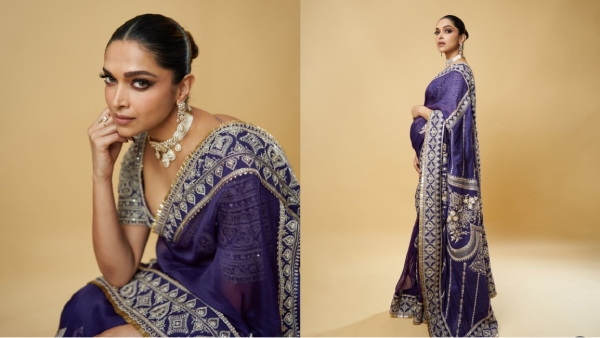 Deepika Padukone Reinstates Royalty In Purple Torani Saree Deepika Padukone Reinstates Royalty In Purple Torani Saree