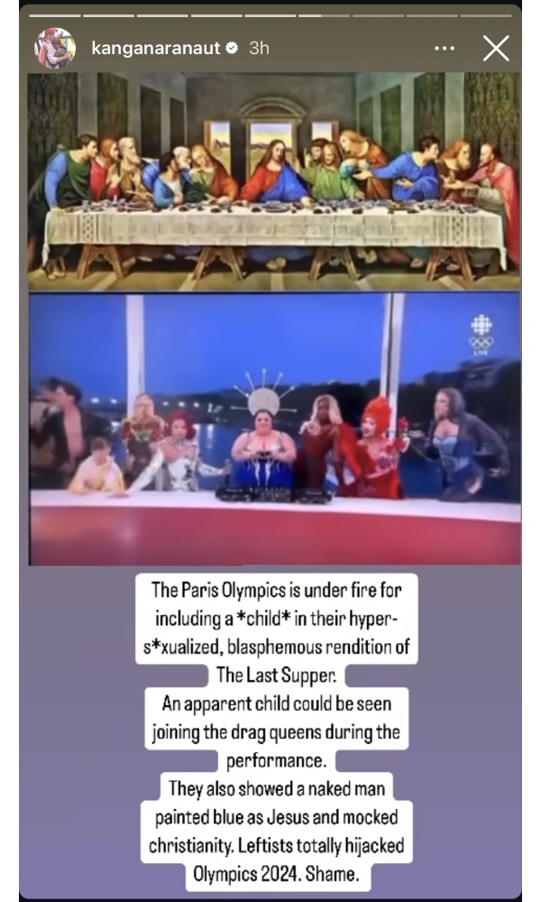 Kangana Ranaut Slams Paris Olympics For Being Hyper-s xuali Kangana Ranaut Slams Paris Olympics For Being Hyper-s xuali