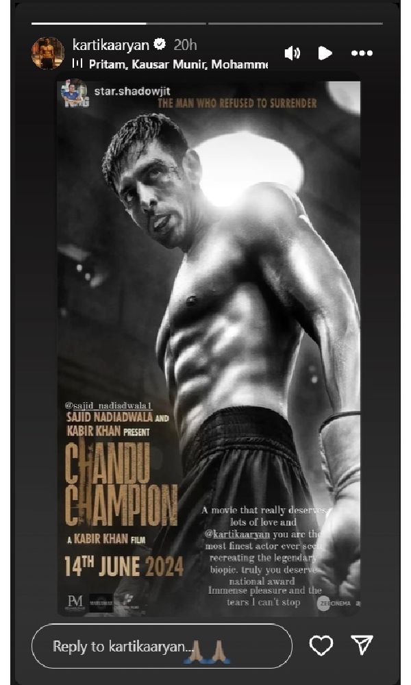 Chandu Champion Kartik Aryan Deserves A National Award