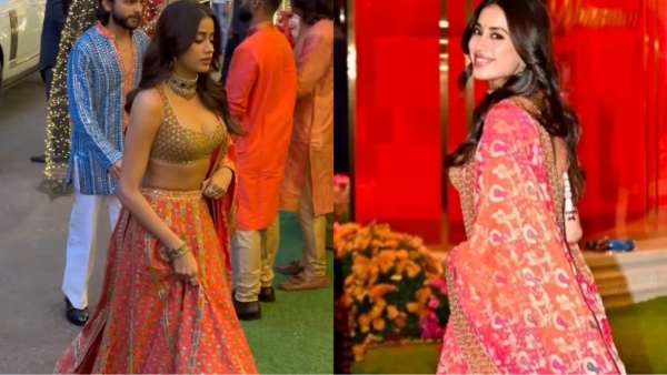 Janhvi Kapoor Stuns In Arpita Mehta Lehenga In Mameru Event