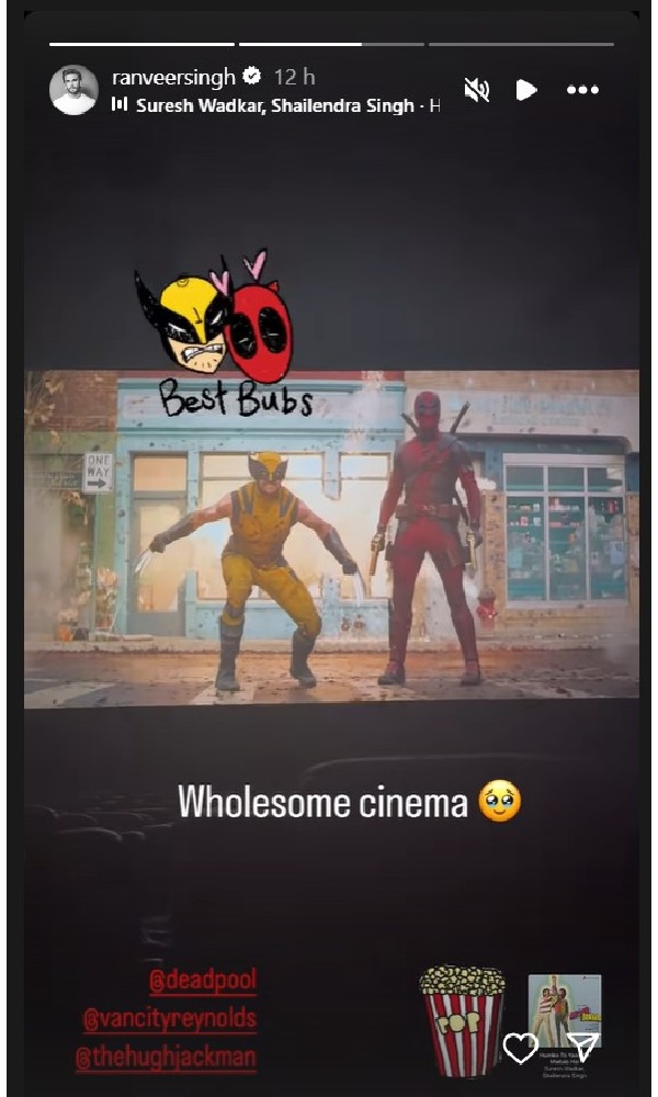 Ryan Reynolds Reshares Ranveer Singh s Shoutout Post