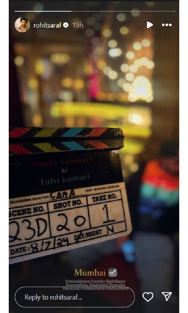 Sunny Sanskari Ki Tulsi Kumari Rohit Saraf Kickstarts Shoot