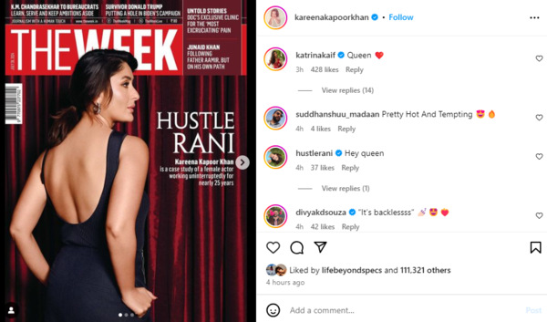 Katrina Kaif Declares Kareena Kapoor 'Queen' Of Bollywood