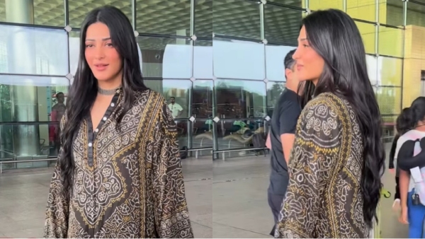 Shruti Haasan Makes Us Lovin Her Airport Fashion In Kurta