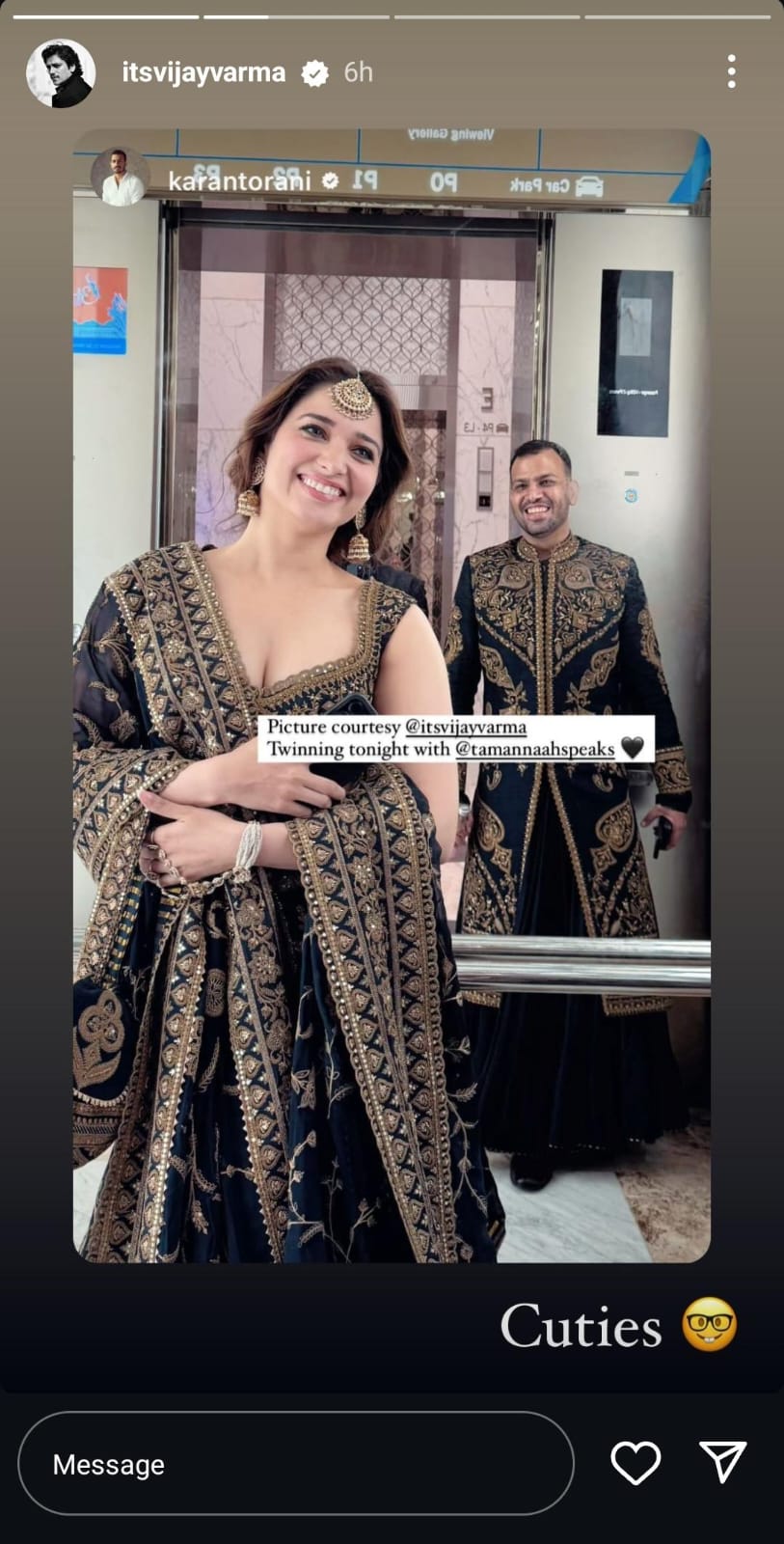 Vijay Varma Turns Photographer For Ladylove Tamannaah Bhatia At Anant Ambani-Radhika Merchant's Wedding Reception