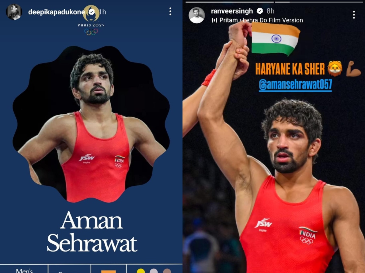 Entertainment Live Updates: Ranveer-Deepika Praise Aman Sherawat After Bronze Win