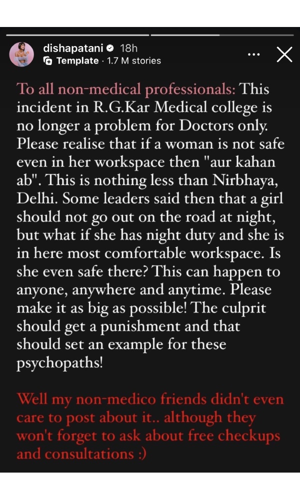 Celebrities React To Kolkata Doctor Rape And Murder Case